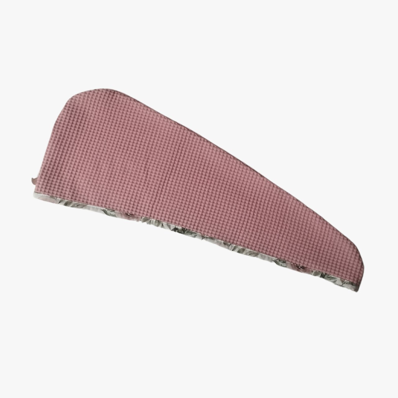 recznik-wafel-turban-na-glowe-brudny-roz ręcznik na włosy, 100% bawelna wafel